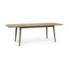 Outdoor Acacia Wood Expandable Dining Table, Gray