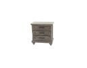 Contemporary Modern Look Antique Gray Oak Finish 1pc Nightstand Storage Space Bedside Table Oak Veneer Bedroom Furniture