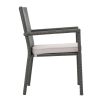 SAN PICO DINING CHAIR-GREY,1PC with Cushion