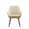 Tuchico Contemporary Fabric Accent Chair, Tan