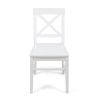 Acacia Wood Dining Chairs, White