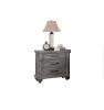 Contemporary Modern Look Antique Gray Oak Finish 1pc Nightstand Storage Space Bedside Table Oak Veneer Bedroom Furniture