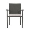 SAN PICO DINING CHAIR-GREY,1PC with Cushion