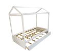 Twin House Bed with Trundle