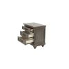 Contemporary Modern Look Antique Gray Oak Finish 1pc Nightstand Storage Space Bedside Table Oak Veneer Bedroom Furniture