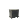 Contemporary Modern Look Antique Gray Oak Finish 1pc Nightstand Storage Space Bedside Table Oak Veneer Bedroom Furniture