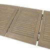 Outdoor Acacia Wood Expandable Dining Table, Gray