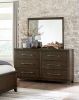 Contemporary Style Bedroom 1pc Dresser of 6 Drawers Dark Brown Finish Wooden Furniture Modern Look