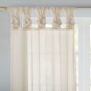 Twisted Tab Voile Sheer Window Pair