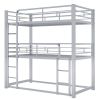 Metal Twin Size Triple Bunk Bed