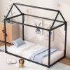 Metal House Shape Platform Bed