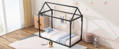 Metal House Shape Platform Bed