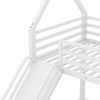 Twin over Twin House Bunk Bed with Ladder and Slide