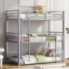 Metal Twin Size Triple Bunk Bed