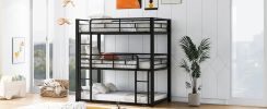 Metal Twin Size Triple Bunk Bed