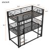 Metal Twin Size Triple Bunk Bed
