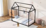 Metal House Shape Platform Bed