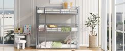 Metal Twin Size Triple Bunk Bed