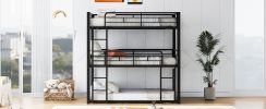 Metal Twin Size Triple Bunk Bed