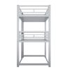 Metal Twin Size Triple Bunk Bed