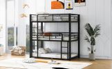 Metal Twin Size Triple Bunk Bed